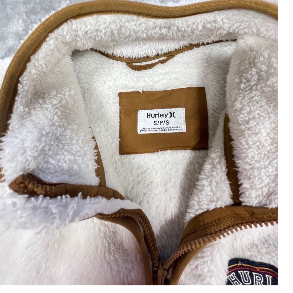 Hurley Cream Fleece Quarter-Zip Sweatshirt - Picture 13 of 16